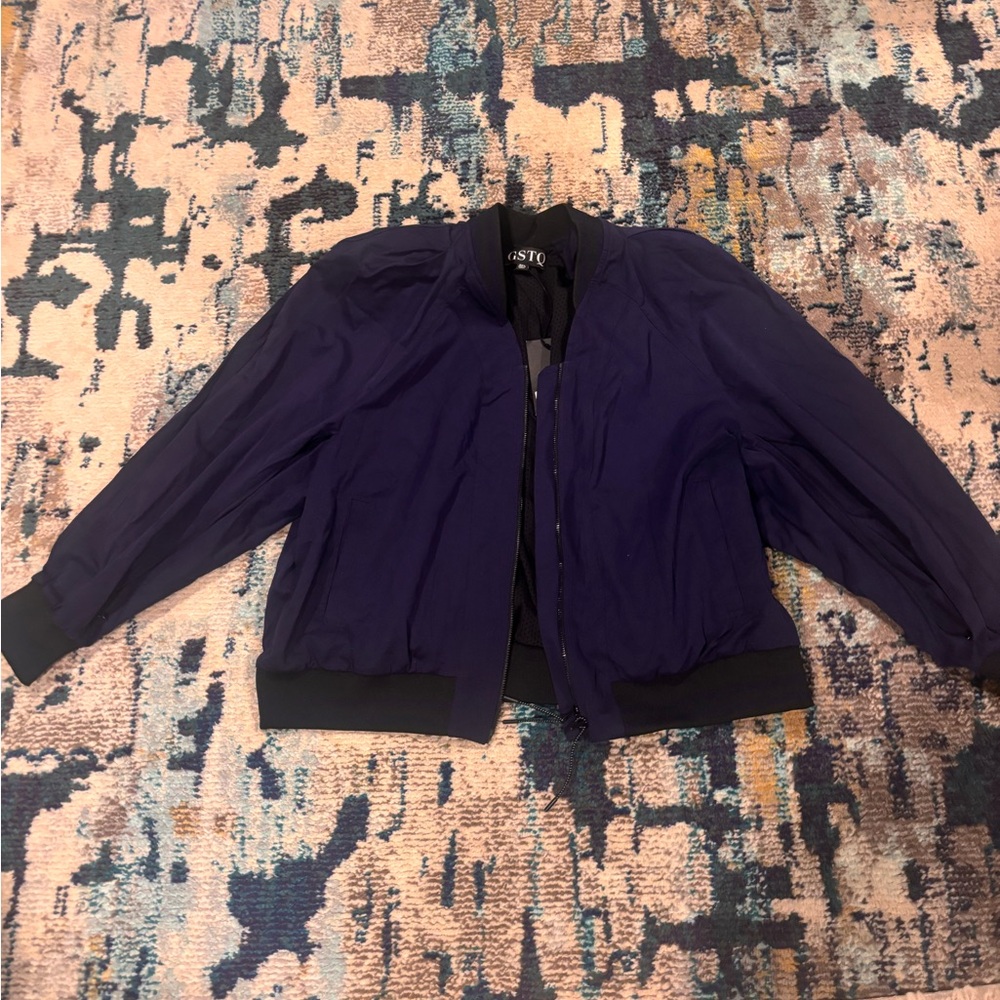 GSTQ Midnight Blue Bomber Jacket